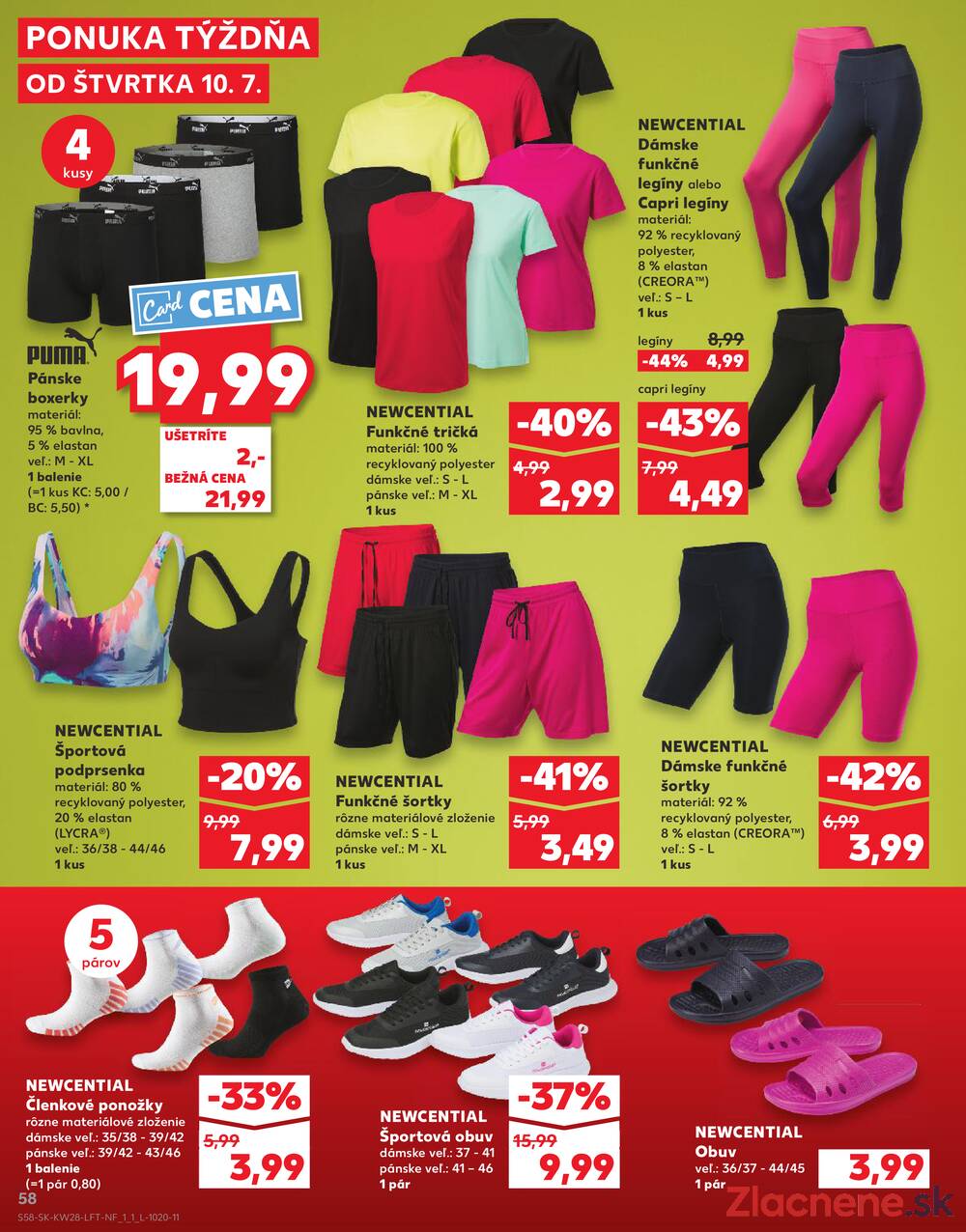 Leták Kaufland - Kaufland 10.7. - 16.7. - Kaufland Prievidza (Necpaly) - strana 58