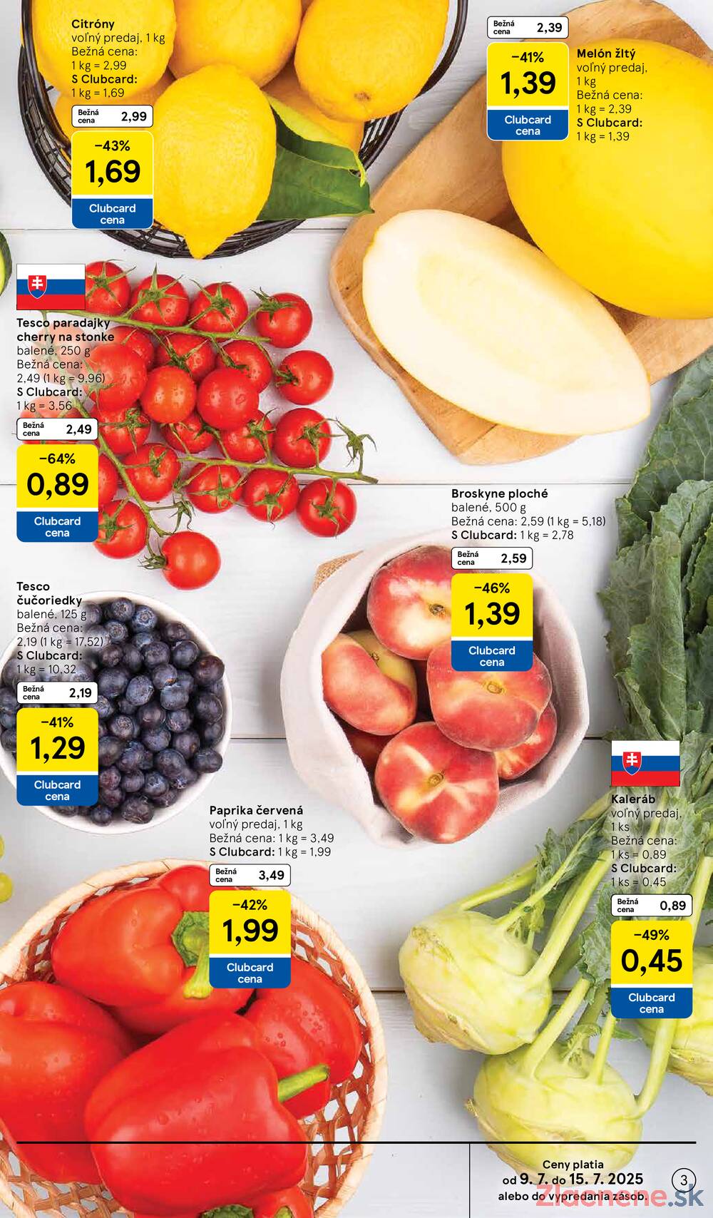 Leták Tesco - Tesco supermarkety od 9.7. do 15.7.2025 - strana 3 Leták Tesco - Tesco supermarkety od 9.7. do 15.7.2025 - strana 3