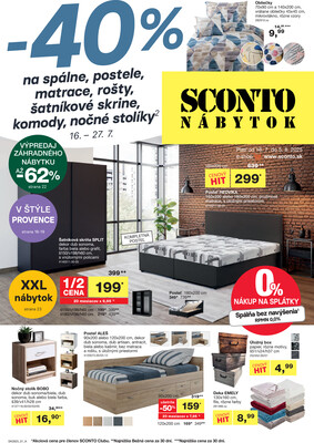SCONTO nábytok : 1 leták