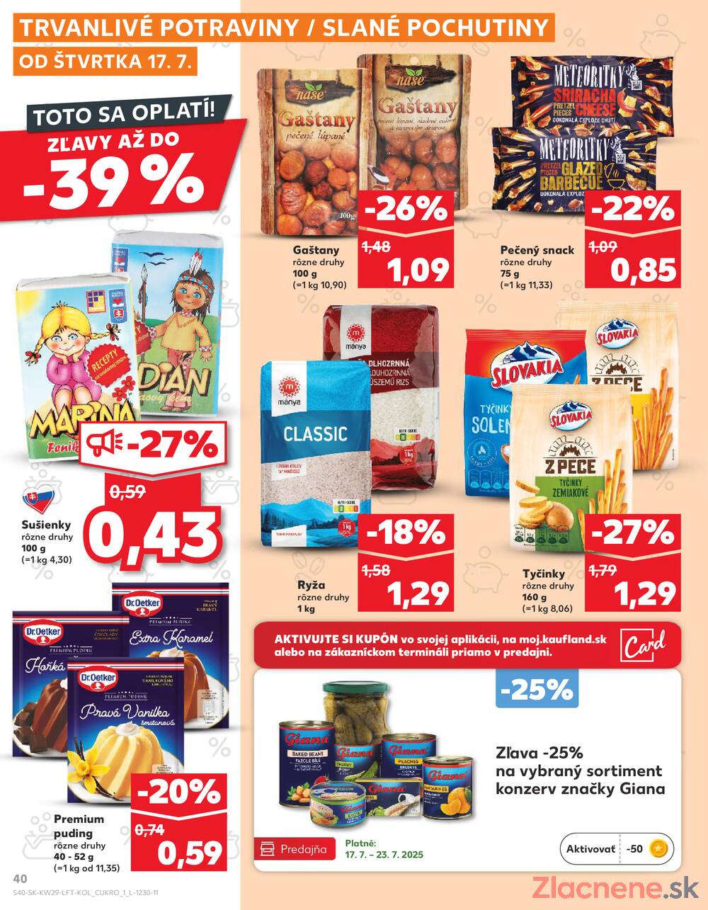 Leták Kaufland - Kaufland 17.7. - 23.7. - Kaufland Levice - strana 40