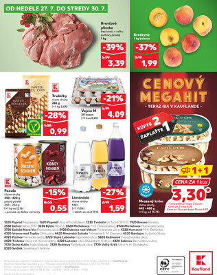 Kaufland 24.7. - 30.7. - Kaufland Stará Ľubovňa