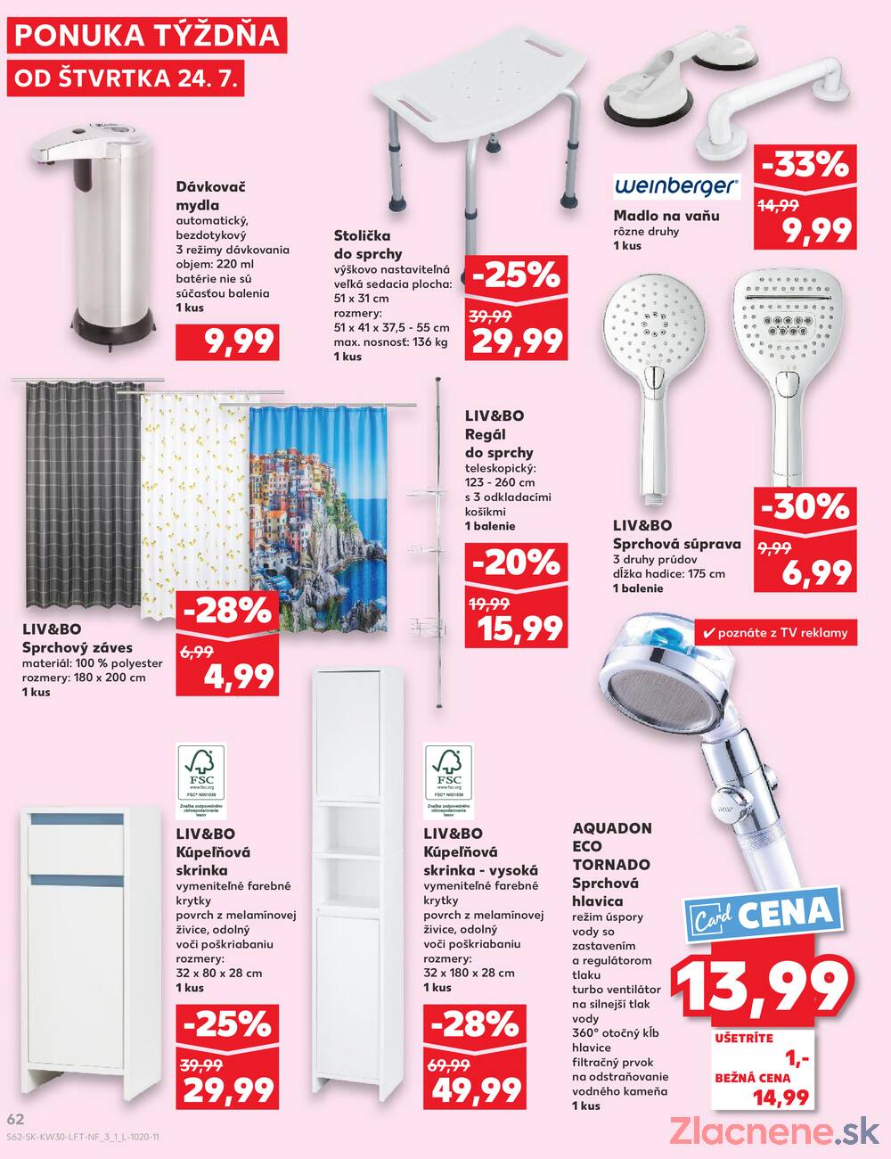 Leták Kaufland - Kaufland 24.7. - 30.7. - Kaufland Sabinov - strana 62