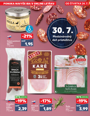 Kaufland 24.7. - 30.7. - Kaufland (A. H. Škultétyho, Veľký Krtíš)