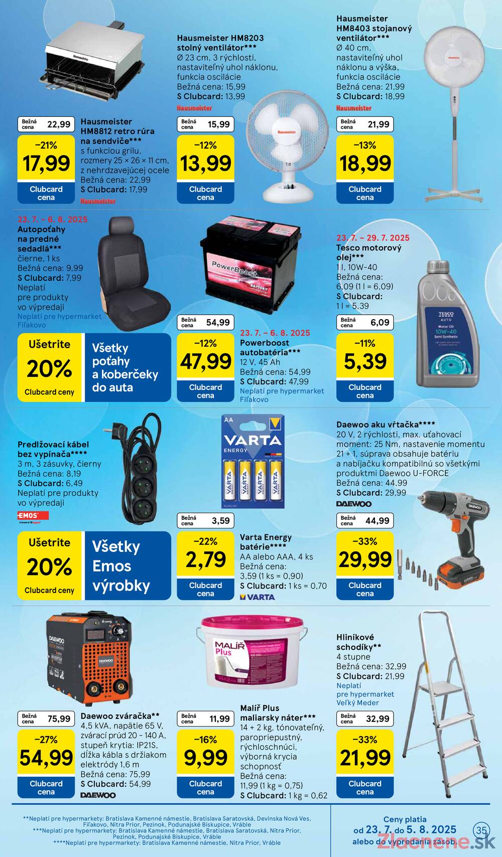 Leták Tesco - Tesco malé hypermarkety od 23.7. do 29.7.2025 - strana 35 Leták Tesco - Tesco malé hypermarkety od 23.7. do 29.7.2025 - strana 35