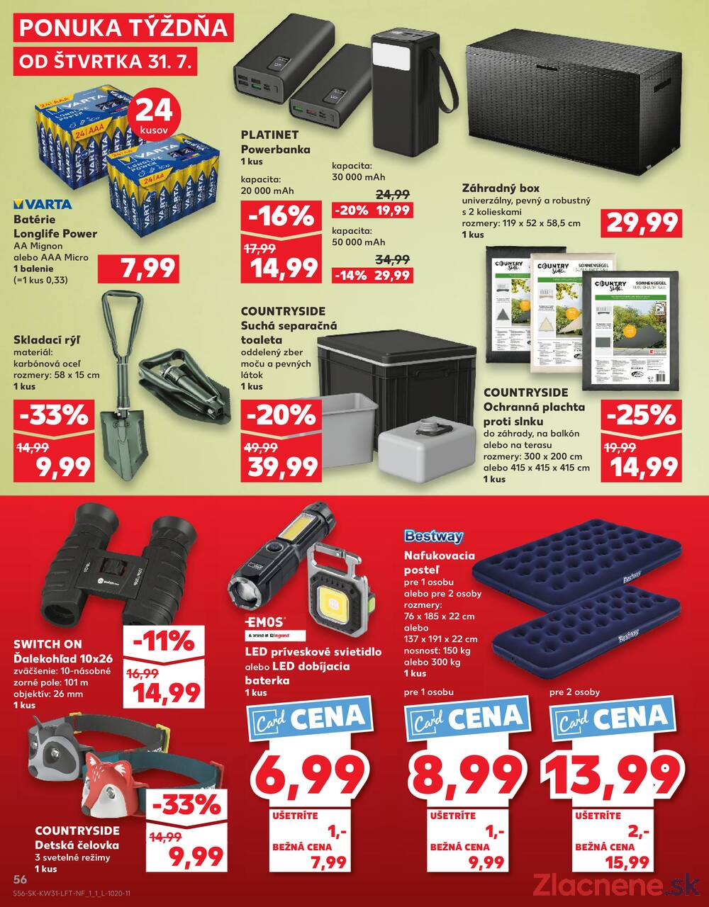 Leták Kaufland - Kaufland 31.7. - 6.8. - Kaufland Trebišov - strana 56