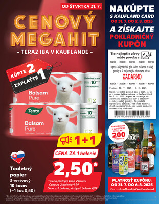 Kaufland 31.7. - 6.8. - Kaufland Veľký Meder
