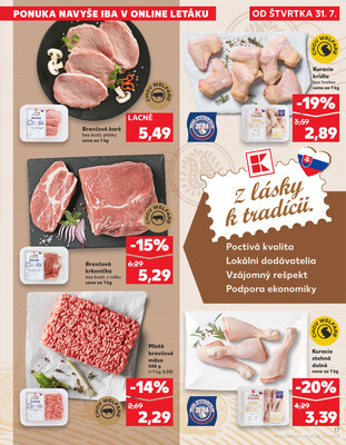 Kaufland 31.7. - 6.8. - Kaufland Veľký Meder