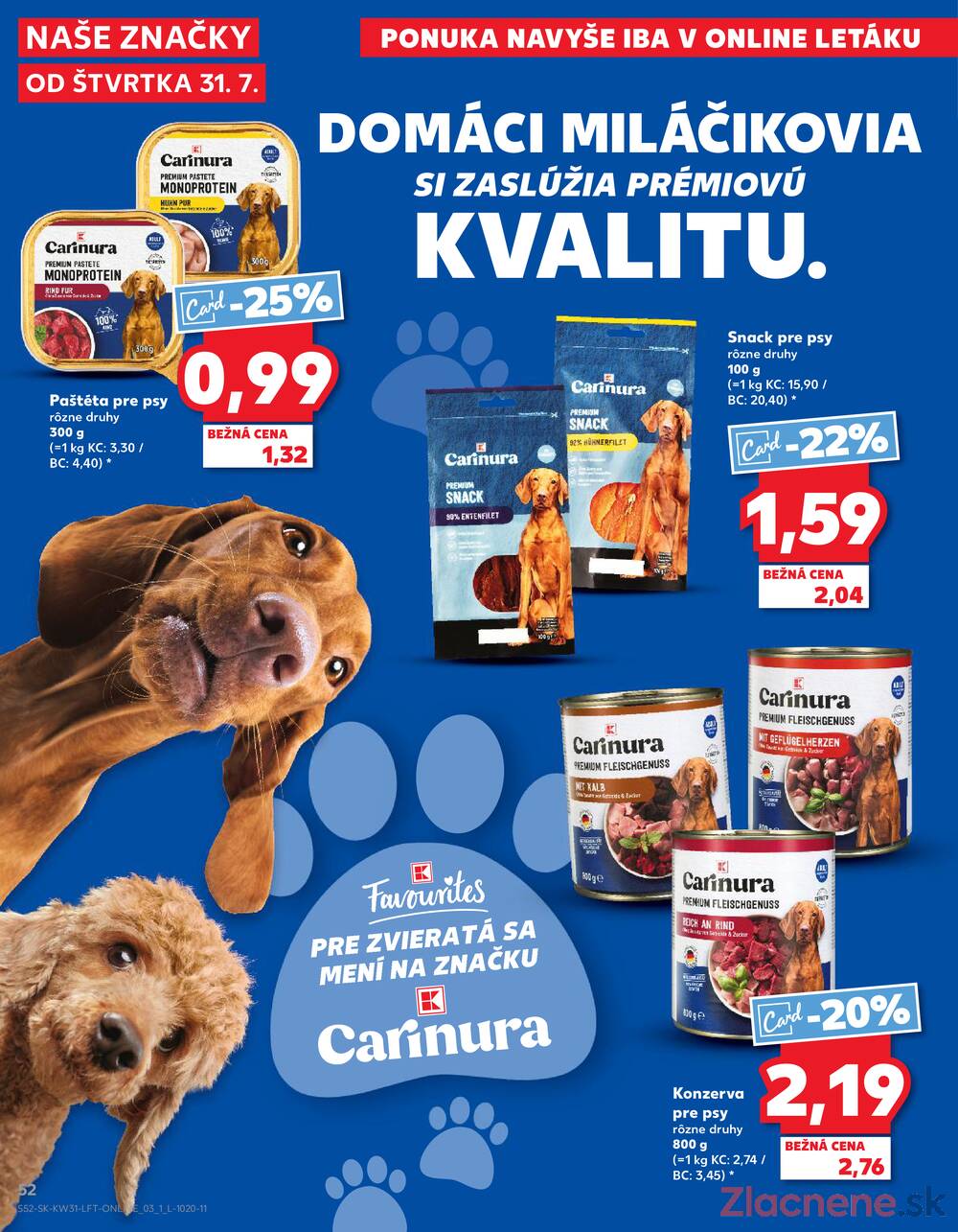 Leták Kaufland - Kaufland 31.7. - 6.8. - Kaufland Hlohovec - strana 52