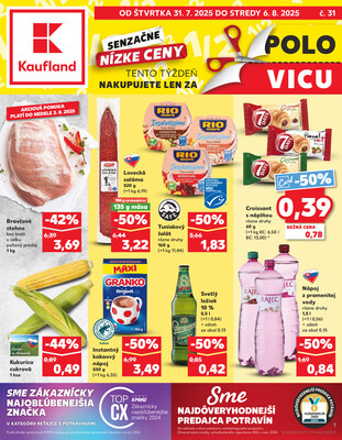 Leták Kaufland 31.7. - 6.8. - Kaufland Hlohovec