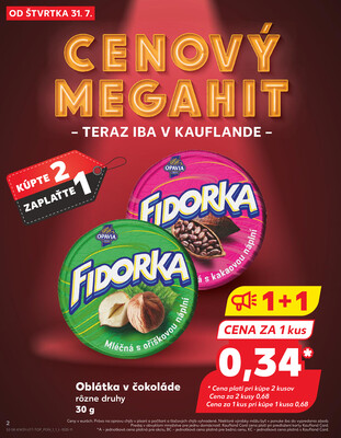 Kaufland 31.7. - 6.8. - Kaufland Bratislava - Rača