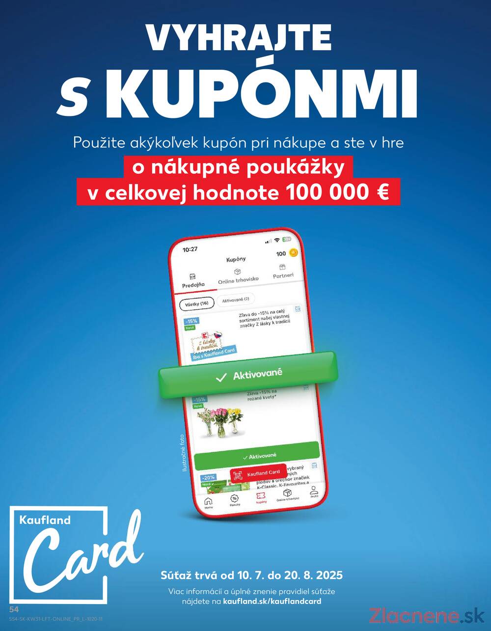 Leták Kaufland - Kaufland 31.7. - 6.8. - Kaufland Nitra - Čermáň - strana 54