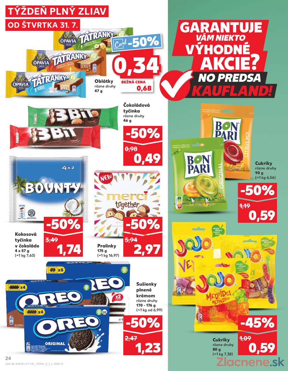 Leták Kaufland - Kaufland 31.7. - 6.8. - Kaufland Trnava - Nová ul. - strana 24
