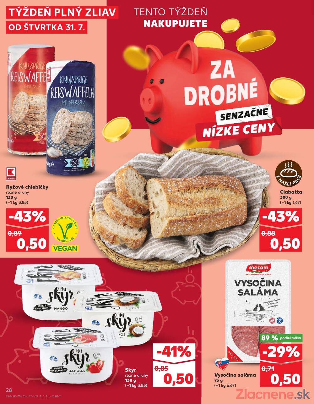 Leták Kaufland - Kaufland 31.7. - 6.8. - Kaufland Trnava - Nová ul. - strana 28
