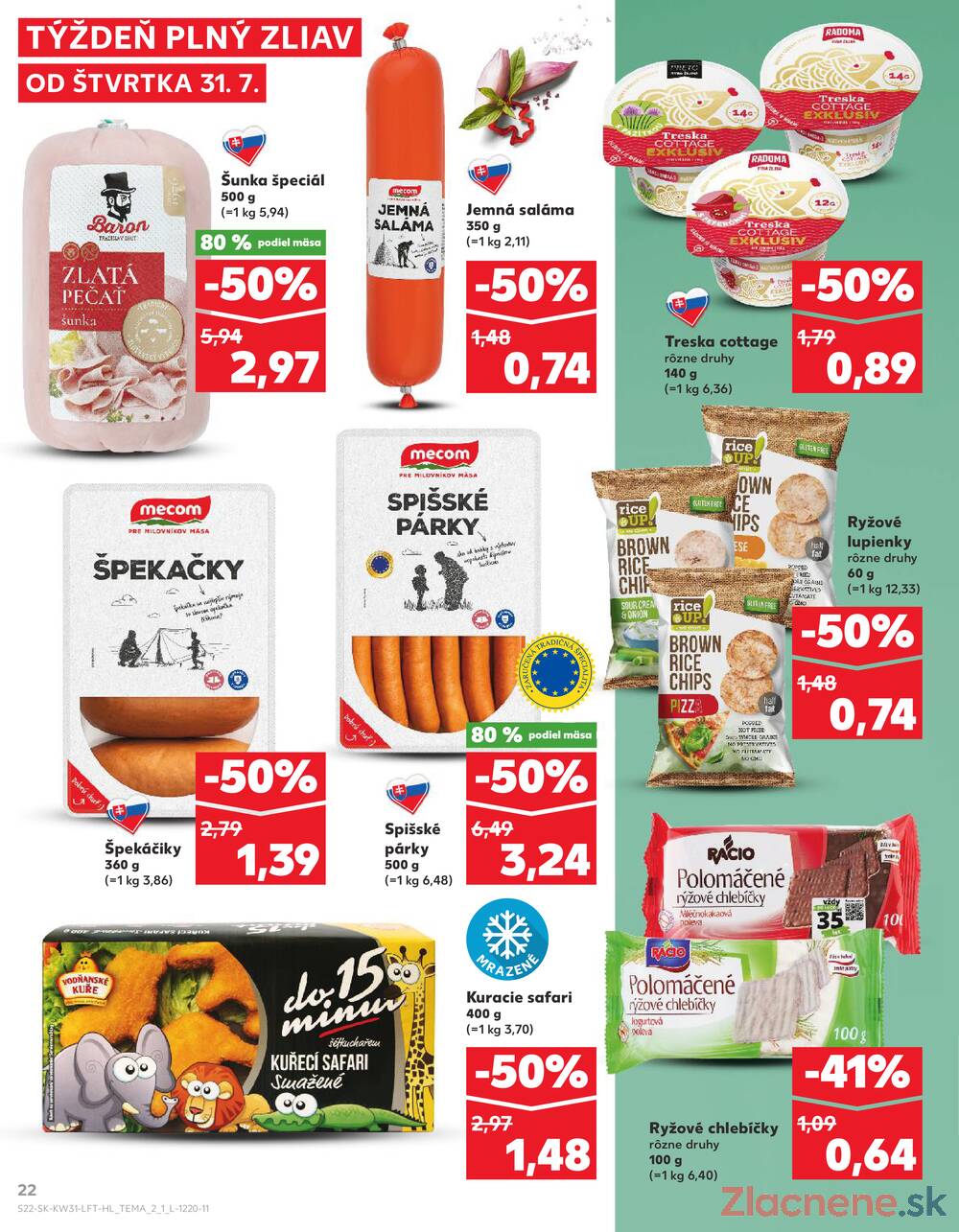 Leták Kaufland - Kaufland 31.7. - 6.8. - Kaufland (Harmincova, Bratislava - Dúbravka) - strana 22