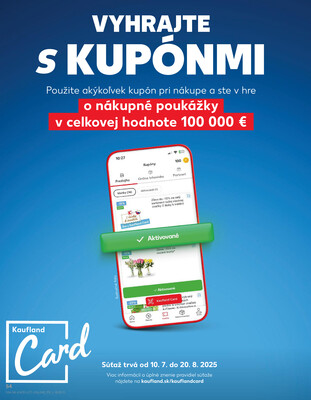 Kaufland 31.7. - 6.8. - Kaufland Bratislava - Avion (Ivanská cesta)