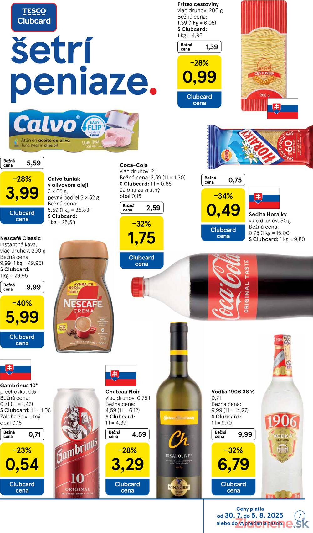 Leták Tesco - Tesco supermarkety od 30.7. do 5.8.2025 - strana 7