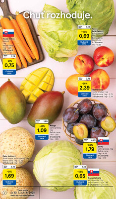 Tesco supermarkety od 30.7. do 5.8.2025