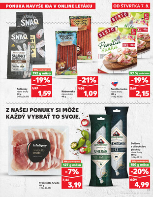 Kaufland 7.8. - 13.8. - Kaufland - Pezinok-Grinava