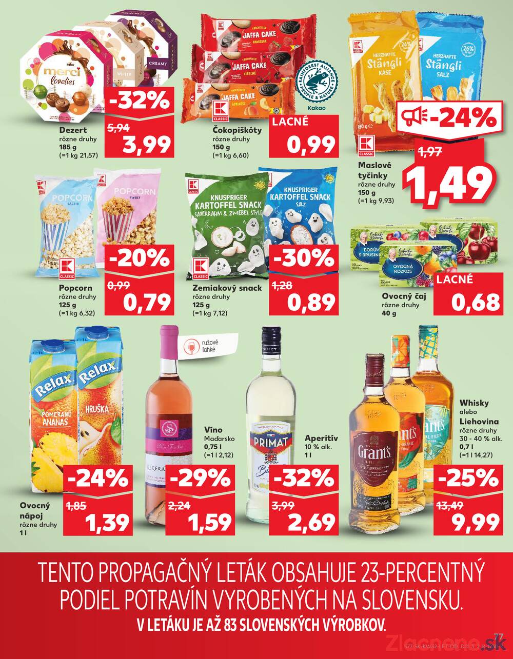 Leták Kaufland - Kaufland 7.8. - 13.8. - Kaufland Šamorín-Mliečno - Krajinská cesta - strana 77