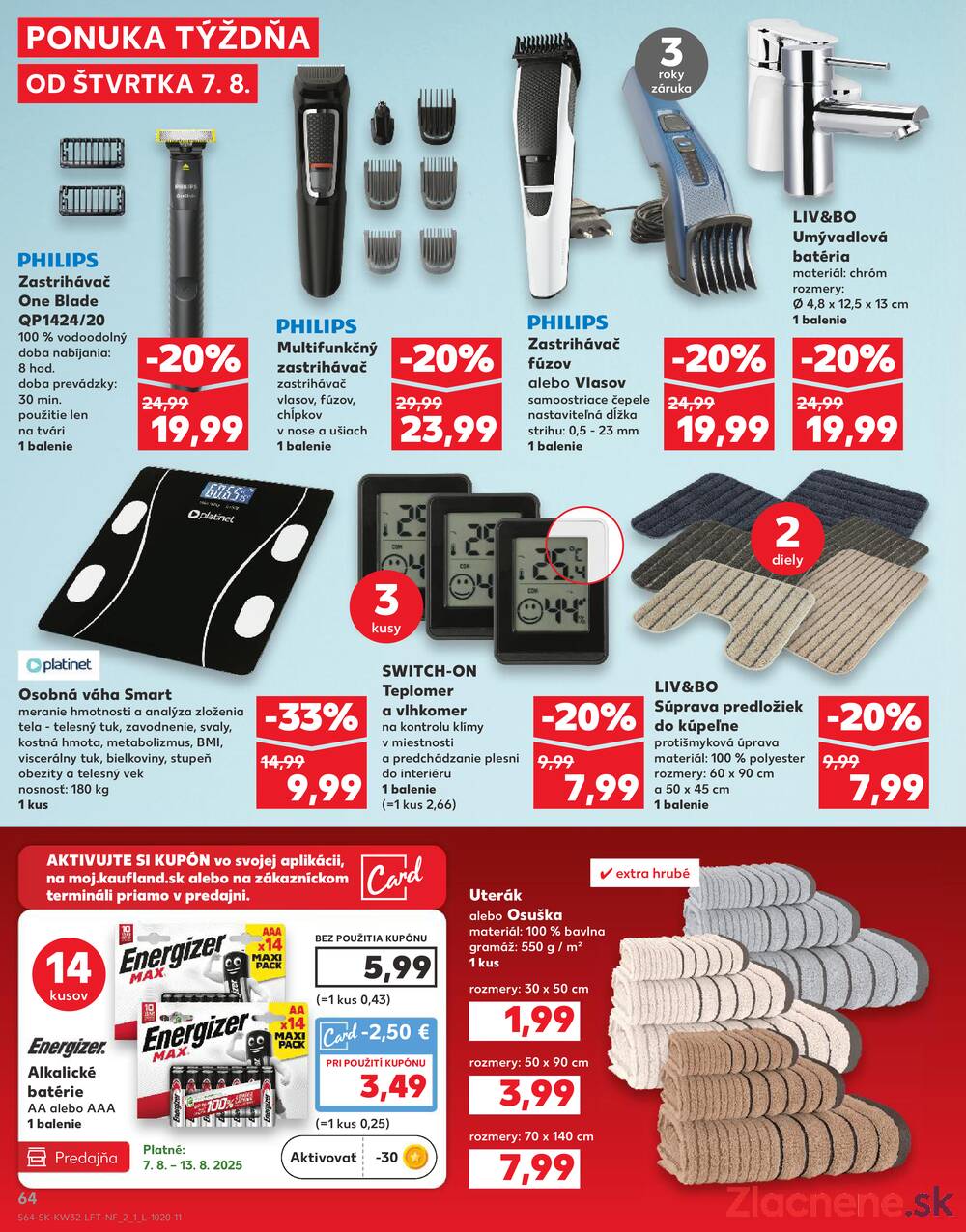 Leták Kaufland - Kaufland 7.8. - 13.8. - Kaufland Považská Bystrica - Centrum - strana 64