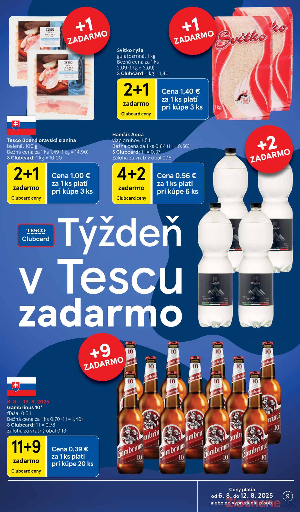 Leták Tesco - Tesco supermarkety od 6.8. do 12.8.2025 - strana 9 Leták Tesco - Tesco supermarkety od 6.8. do 12.8.2025 - strana 9