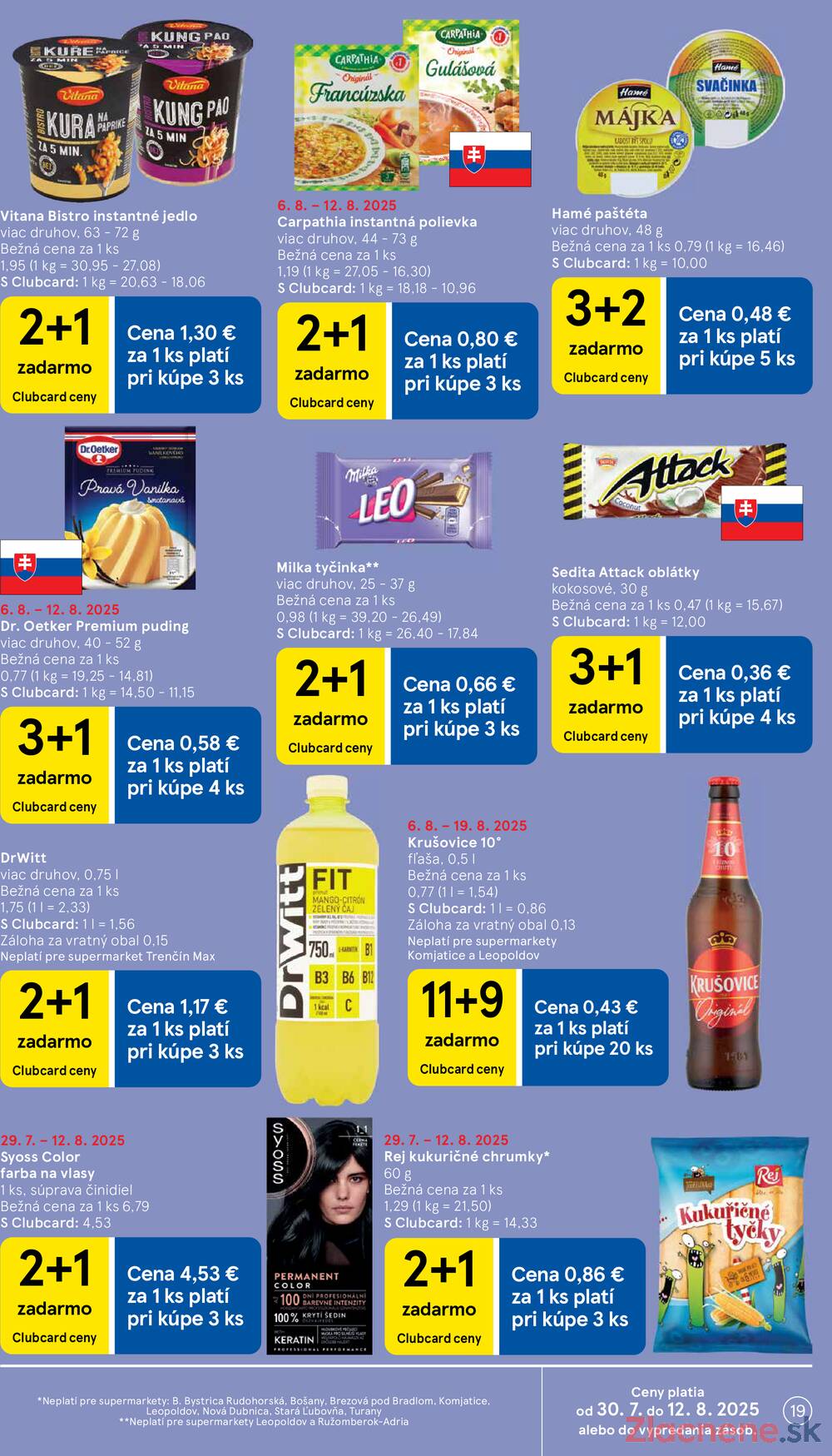 Leták Tesco - Tesco supermarkety od 6.8. do 12.8.2025 - strana 19 Leták Tesco - Tesco supermarkety od 6.8. do 12.8.2025 - strana 19