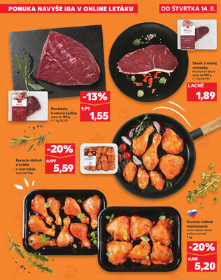 Kaufland 14.8. - 20.8. - Kaufland Dubnica nad Váhom