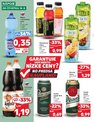 Kaufland 14.8. - 20.8. - Kaufland Dubnica nad Váhom