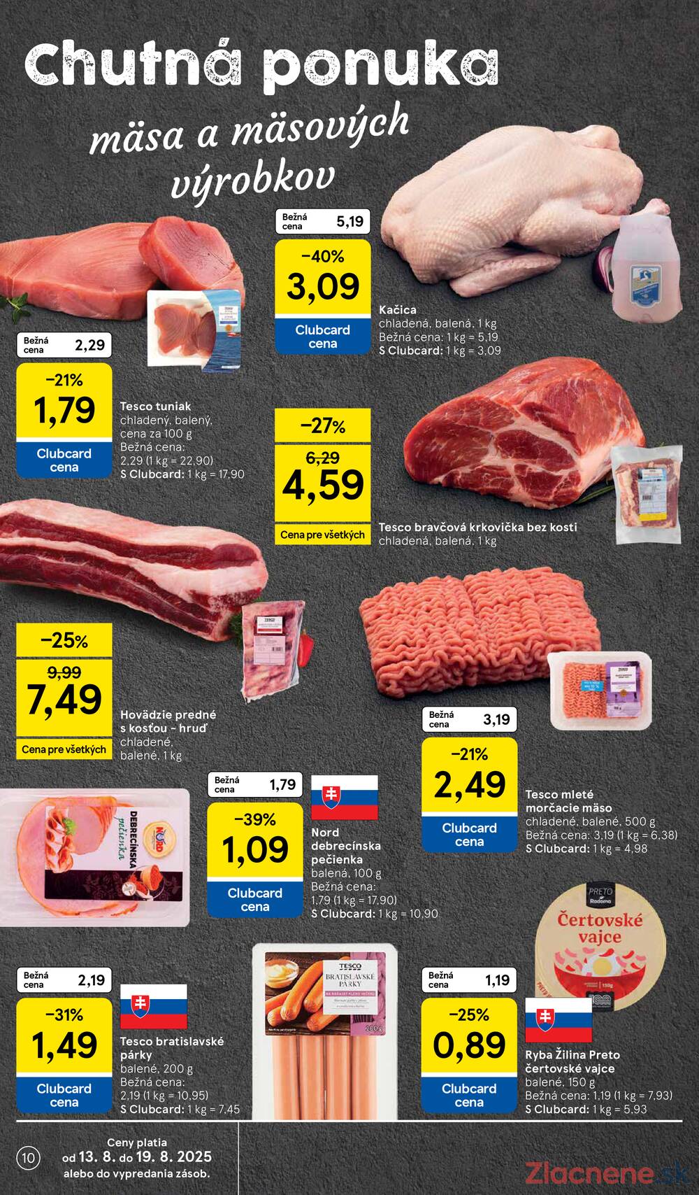 Leták Tesco - Tesco supermarkety od 13.8. do 19.8.2025 - strana 10