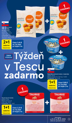 Tesco supermarkety od 13.8. do 19.8.2025