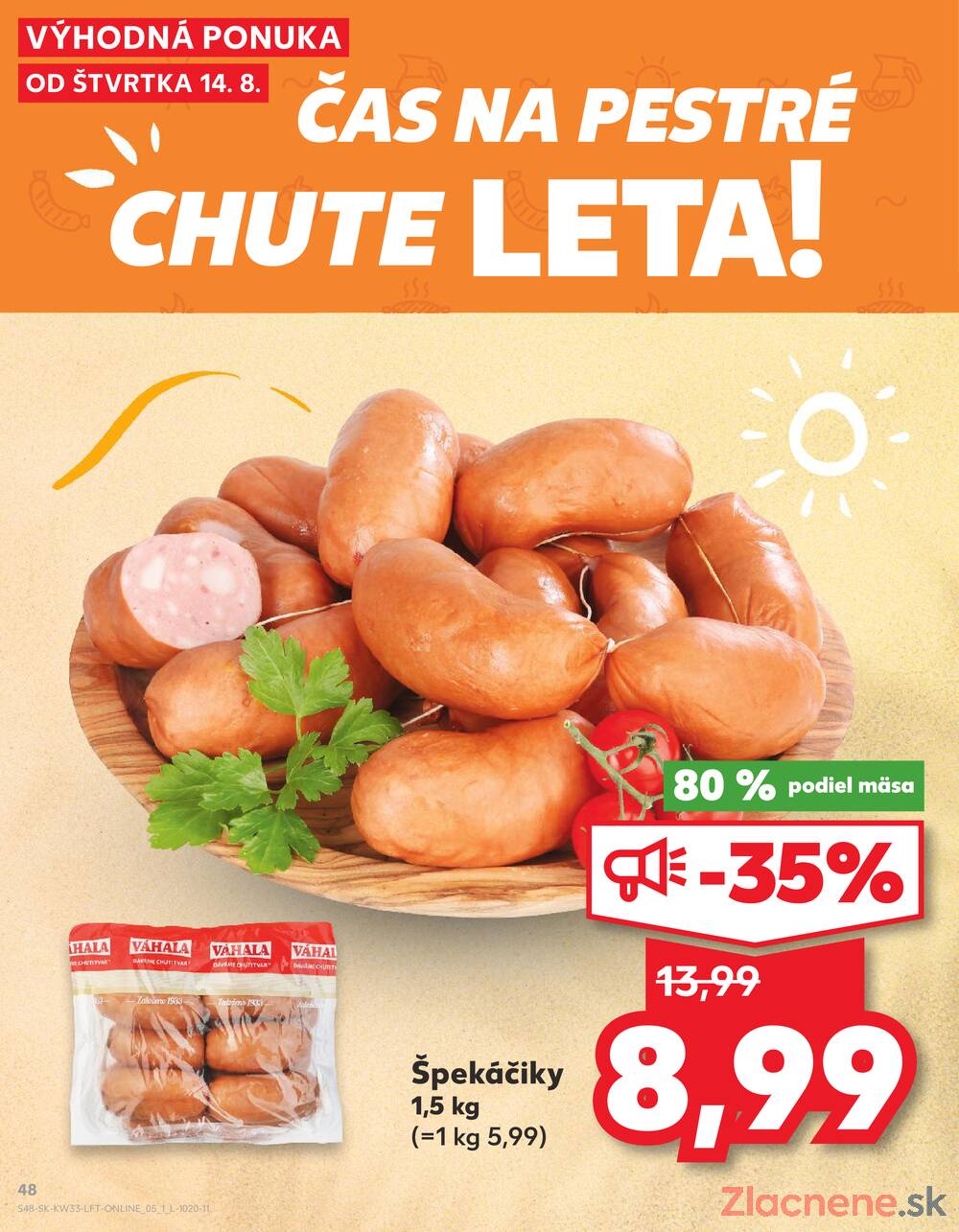Leták Kaufland - Kaufland 14.8. - 20.8. - Kaufland Stará Ľubovňa - strana 48