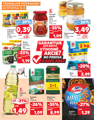 Kaufland 14.8. - 20.8. - Kaufland Stará Ľubovňa