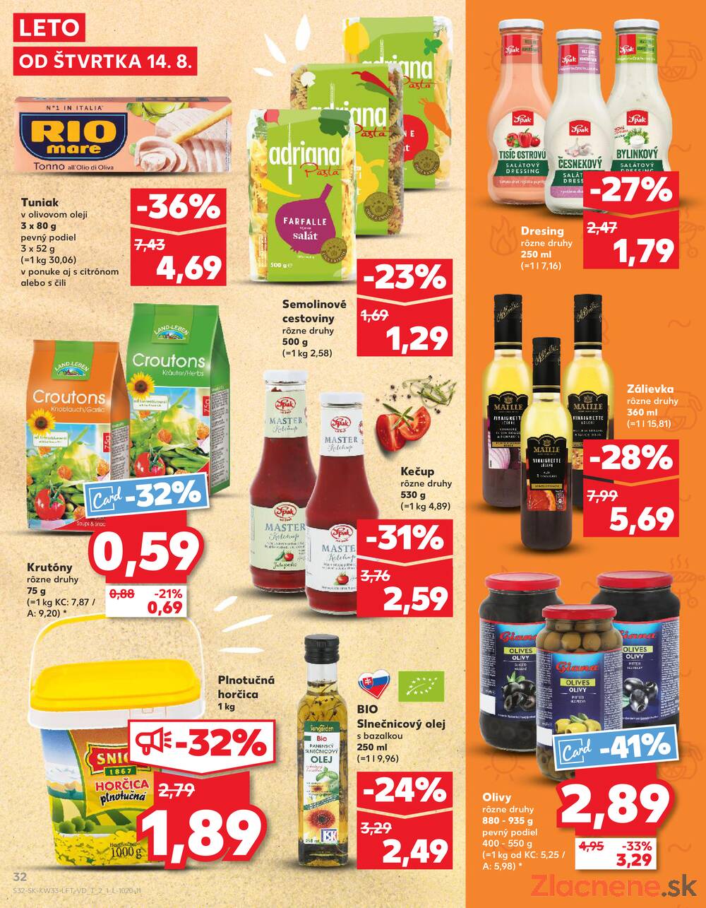Leták Kaufland - Kaufland 14.8. - 20.8. - Kaufland Trebišov - strana 32