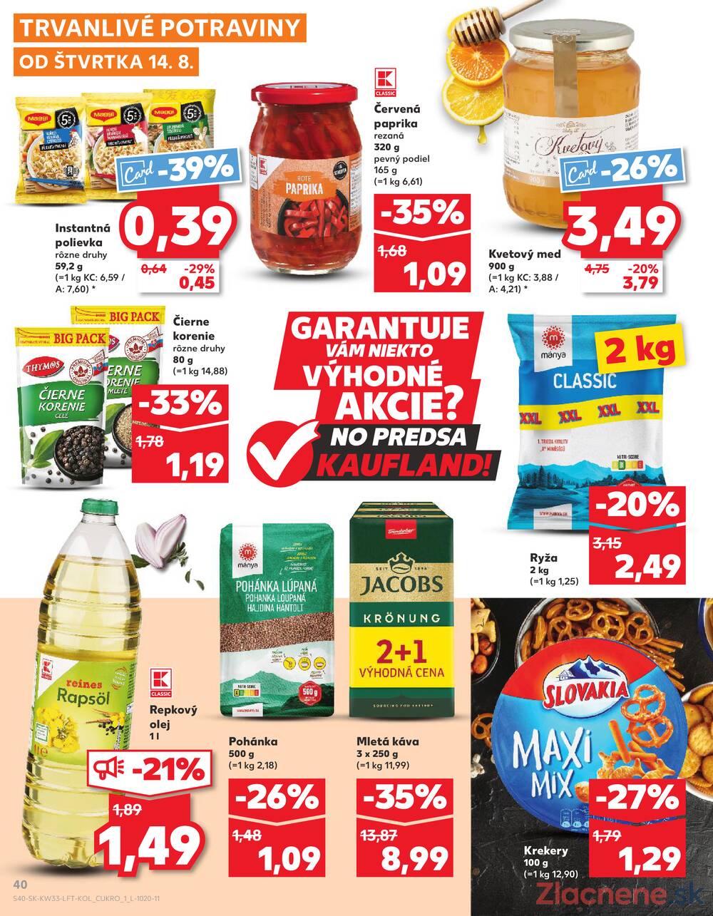 Leták Kaufland - Kaufland 14.8. - 20.8. - Kaufland Rožňava - strana 40