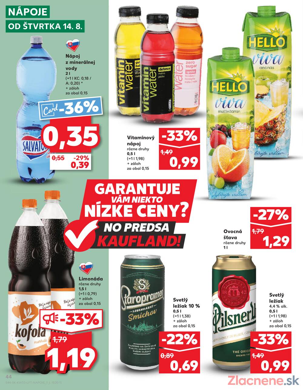 Leták Kaufland - Kaufland 14.8. - 20.8. - Kaufland Trnava - Nová ul. - strana 44