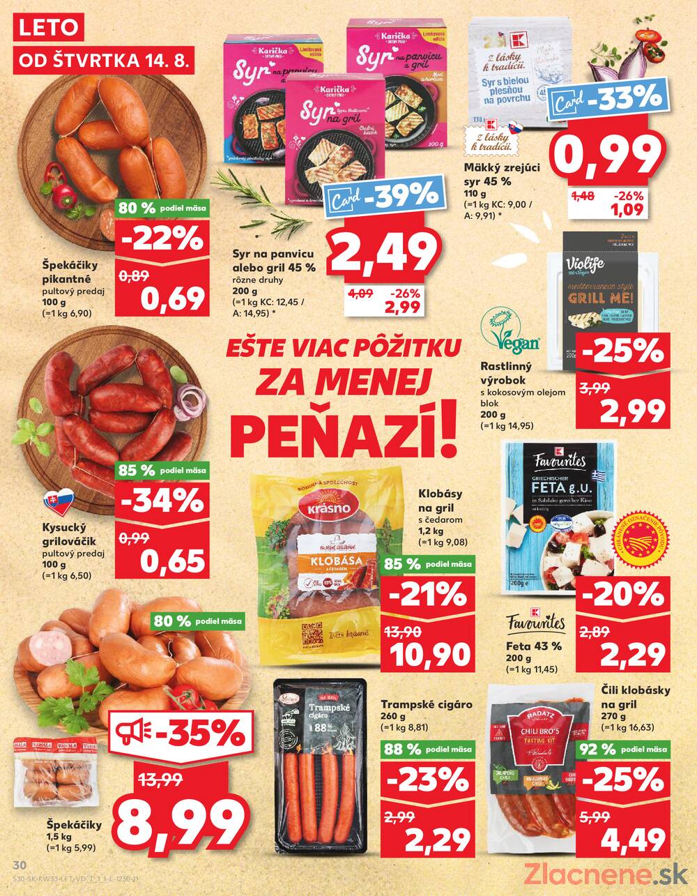 Leták Kaufland - Kaufland 14.8. - 20.8. - Kaufland Senica - strana 30