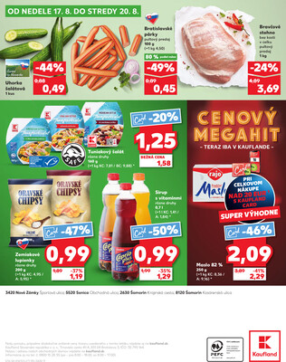 Kaufland 14.8. - 20.8. - Kaufland (Kasárenská, Šamorín)