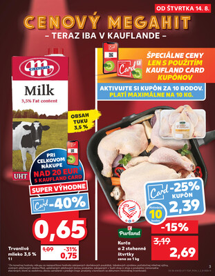 Kaufland 14.8. - 20.8. - Kaufland Košice - Popradská 