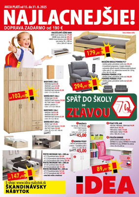 leták IDEA nábytok