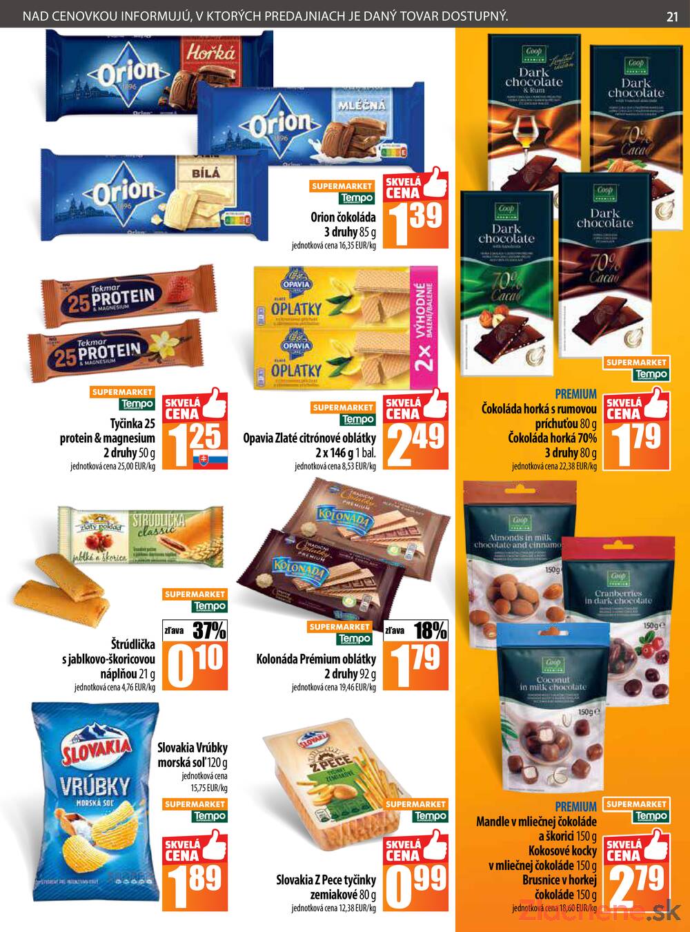 Leták COOP Jednota Slovensko - COOP do 20.8. - strana 21