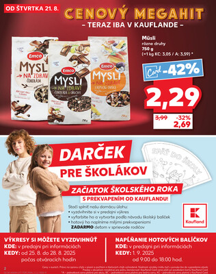 Kaufland 21.8. - 27.8. - Kaufland Bytča