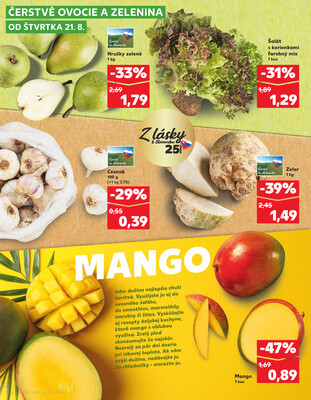 Kaufland 21.8. - 27.8. - Kaufland Bytča