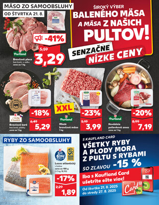 Kaufland 21.8. - 27.8. - Kaufland Spišská Nová Ves