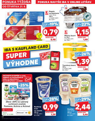 Kaufland 21.8. - 27.8. - Kaufland Spišská Nová Ves