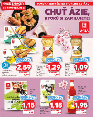 Kaufland 21.8. - 27.8. - Kaufland Spišská Nová Ves