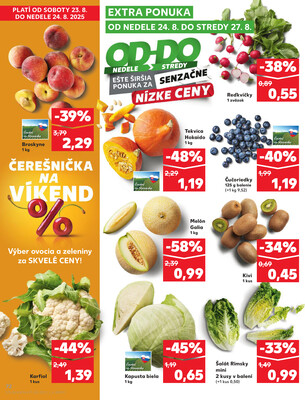 Kaufland 21.8. - 27.8. - Kaufland Spišská Nová Ves