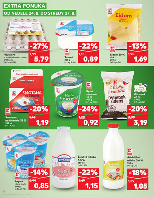Kaufland 21.8. - 27.8. - Kaufland Spišská Nová Ves