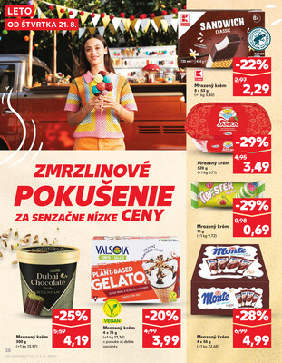 Kaufland 21.8. - 27.8. - Kaufland Vranov nad Topľou