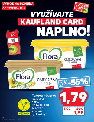 Kaufland 21.8. - 27.8. - Kaufland Vranov nad Topľou