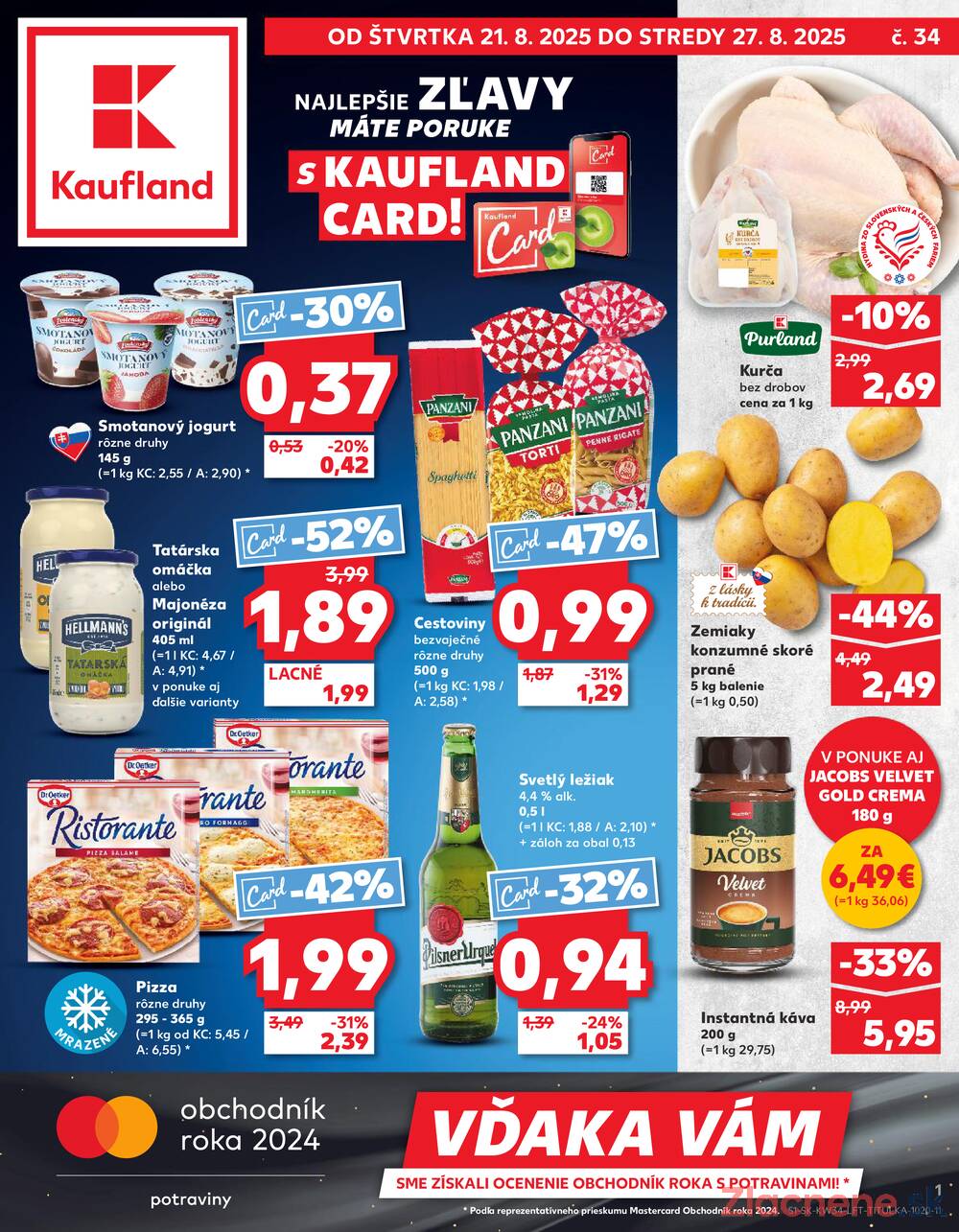 Leták Kaufland - Kaufland 21.8. - 27.8. - Kaufland Trebišov - strana 1